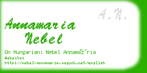 annamaria nebel business card